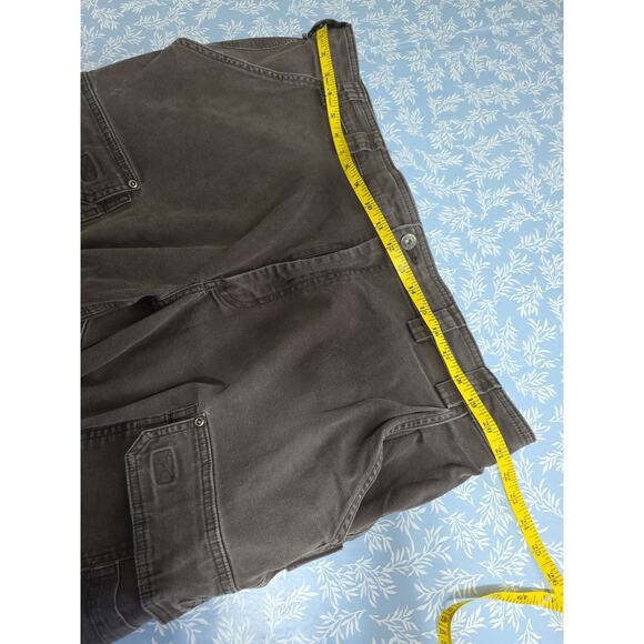 Duluth Trading Flex Fire Hose Pants Mens Sz 44x34 Brown Cargo Pockets Utility - Picture 10 of 11